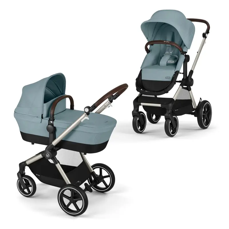 Cybex Eos Lux Stroller In Stormy Blue 1