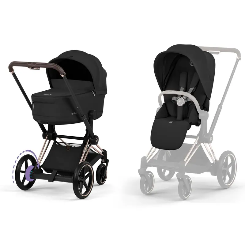 Cybex Epriam Pushchair Set - Comfort Collection In Sepia Black 1
