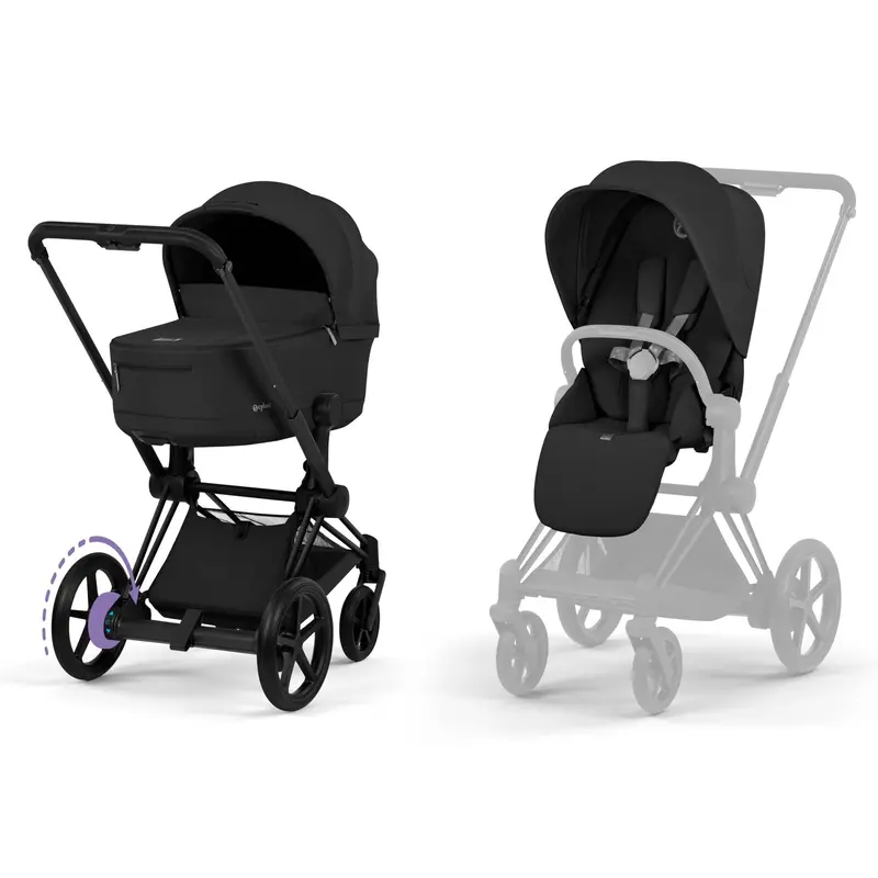Cybex Epriam Pushchair Set - Comfort Collection In Sepia Black 2