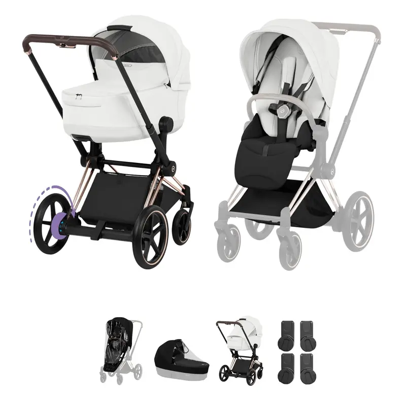 Cybex Epriam Pushchair Set - Style Collection In Off White 1