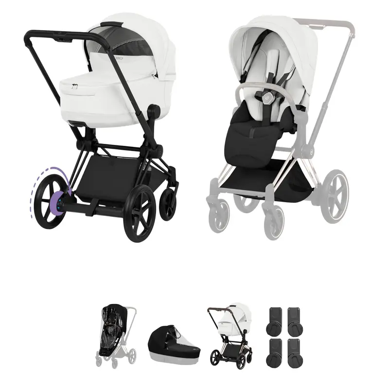 Cybex Epriam Pushchair Set - Style Collection In Off White 2