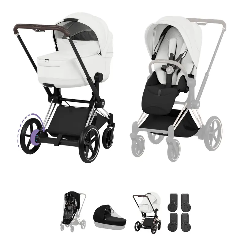 Cybex Epriam Pushchair Set - Style Collection In Off White 3