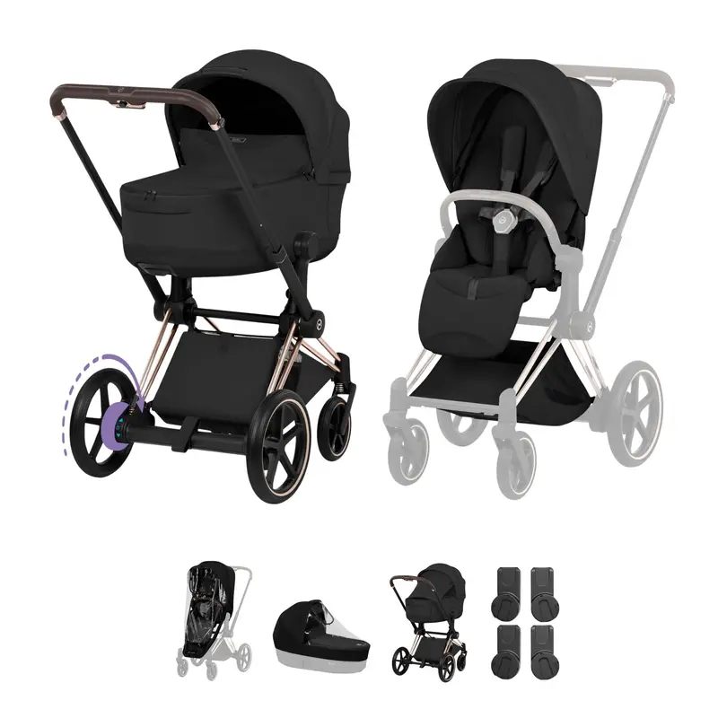 Cybex Epriam Pushchair Set - Style Collection In Sepia Black 1