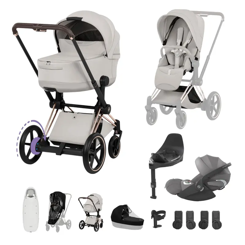 Cybex Epriam Ultimate Accessory Bundle - Style Collection In City Grey 2