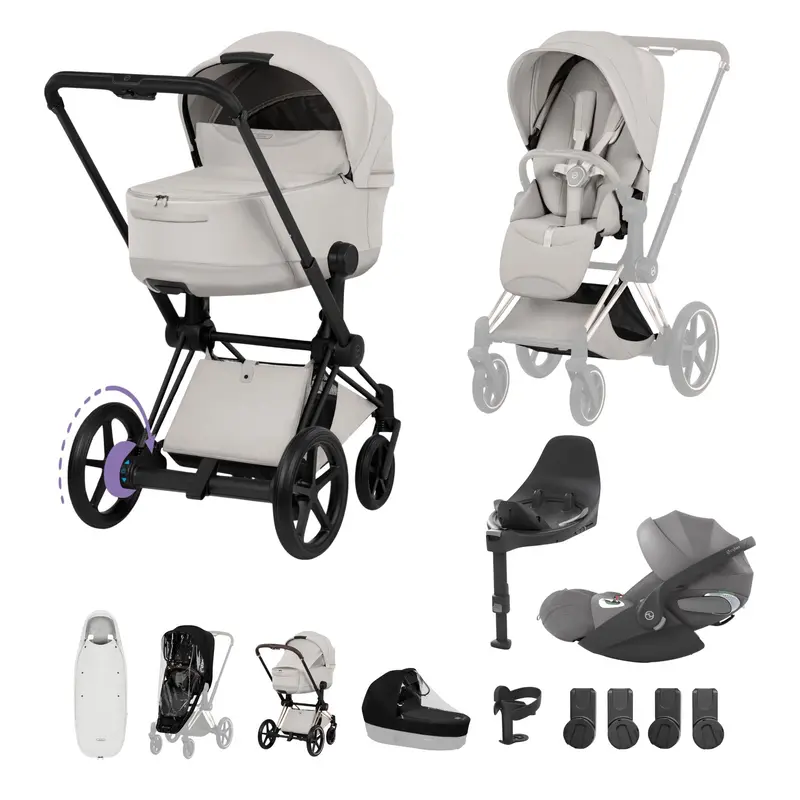 Cybex Epriam Ultimate Accessory Bundle - Style Collection In City Grey 4