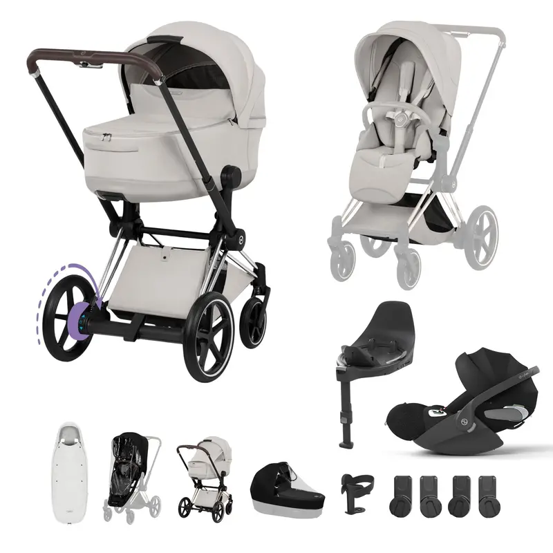 Cybex Epriam Ultimate Accessory Bundle - Style Collection In City Grey 5