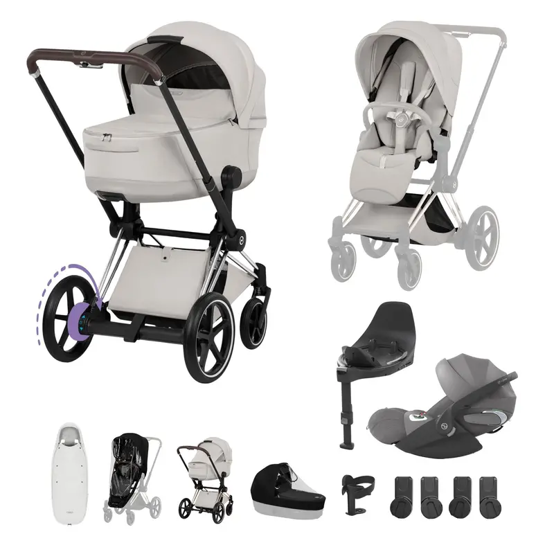 Cybex Epriam Ultimate Accessory Bundle - Style Collection In City Grey 6