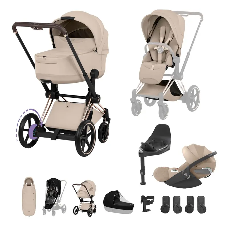 Cybex Epriam Ultimate Accessory Bundle - Style Collection In Cozy Beige 2