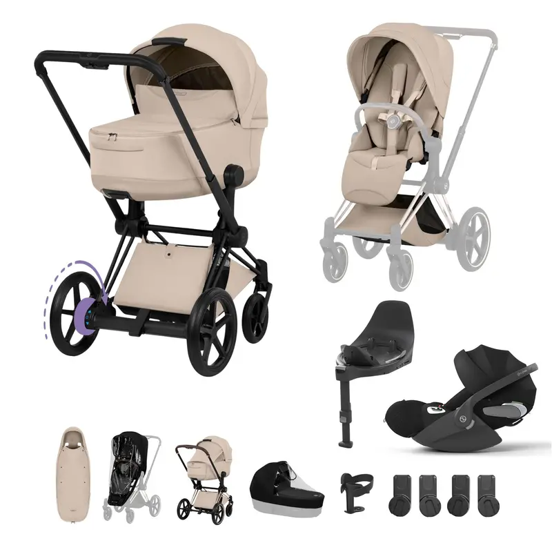 Cybex Epriam Ultimate Accessory Bundle - Style Collection In Cozy Beige 3