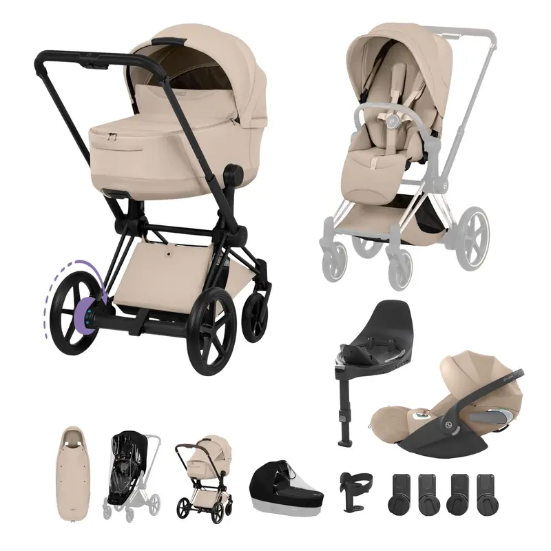 Cybex Epriam Ultimate Accessory Bundle - Style Collection In Cozy Beige 4