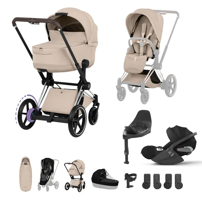 Cybex Epriam Ultimate Accessory Bundle - Style Collection In Cozy Beige 5