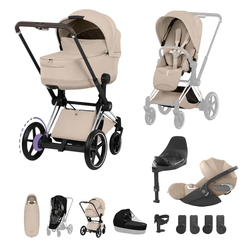 Cybex Epriam Ultimate Accessory Bundle - Style Collection In Cozy Beige 6