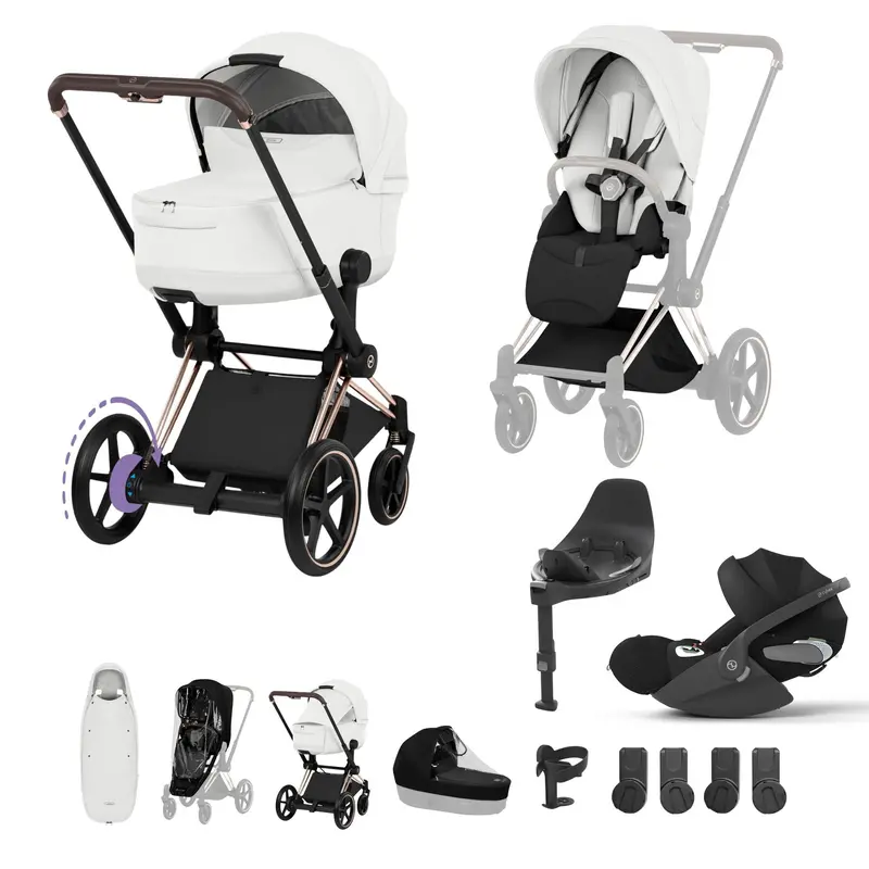 Cybex Epriam Ultimate Accessory  Bundle - Style Collection In Off White 1