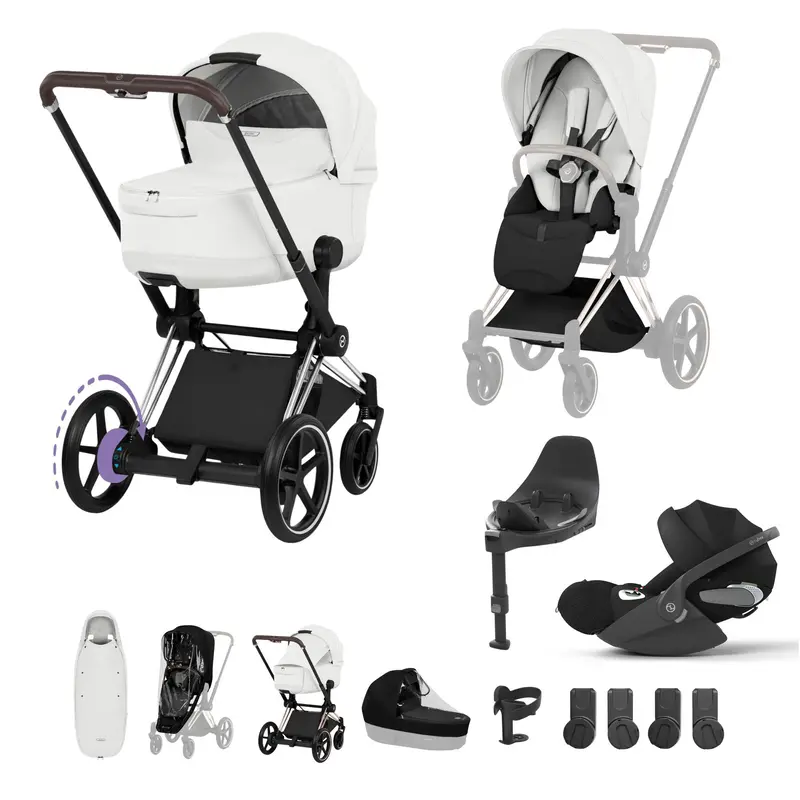 Cybex Epriam Ultimate Accessory Bundle - Style Collection In Off White 3