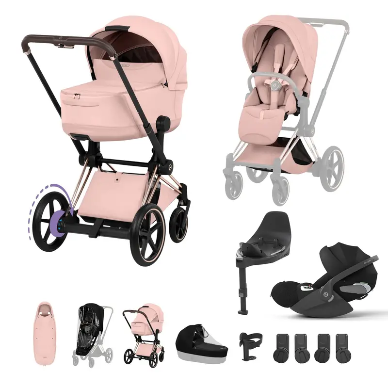 Cybex Epriam Ultimate Accessory  Bundle - Style Collection In Peach Pink 1