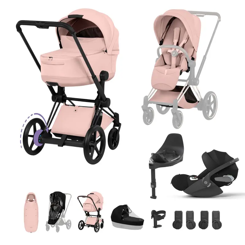 Cybex Epriam Ultimate Accessory Bundle - Style Collection In Peach Pink 3