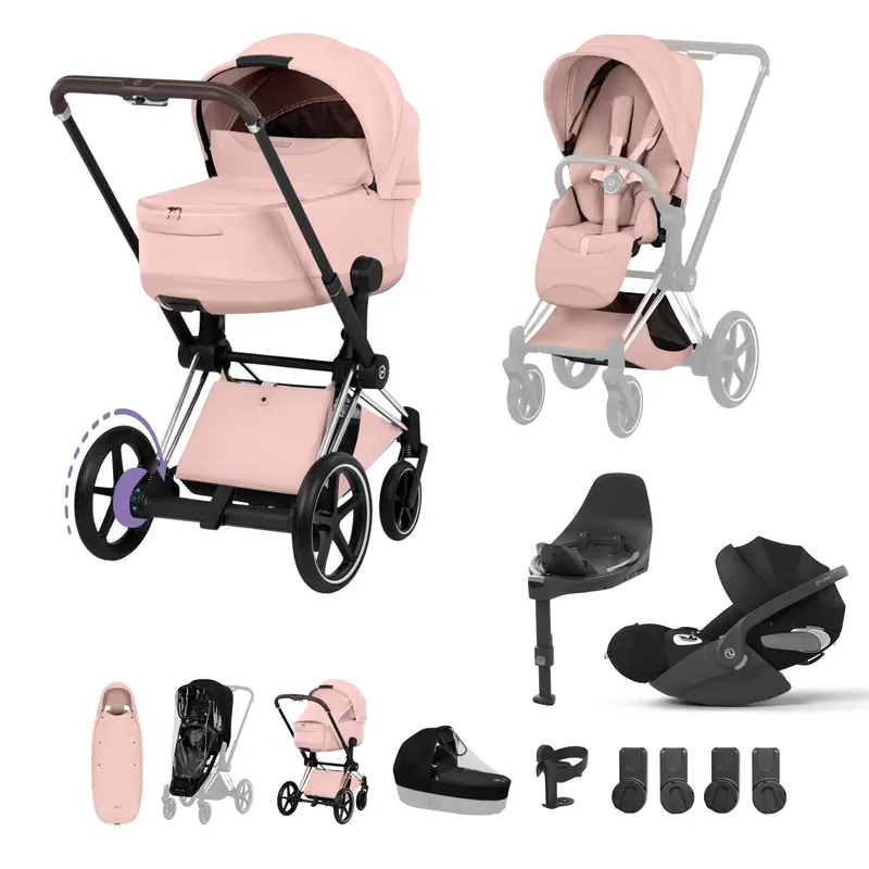 Cybex Epriam Ultimate Accessory Bundle - Style Collection In Peach Pink 5