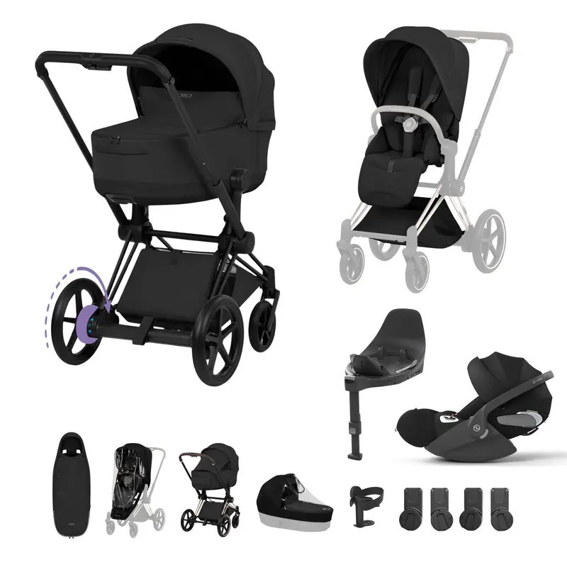 Cybex Epriam Ultimate Accessory Bundle - Style Collection In Sepia Black 3