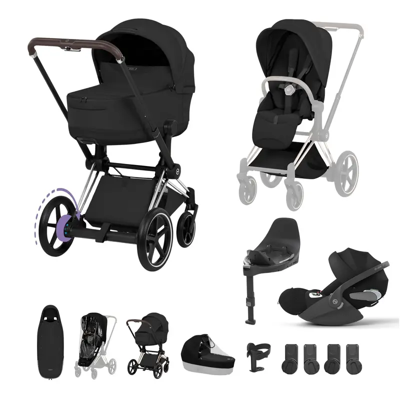 Cybex Epriam Ultimate Accessory Bundle - Style Collection In Sepia Black 5
