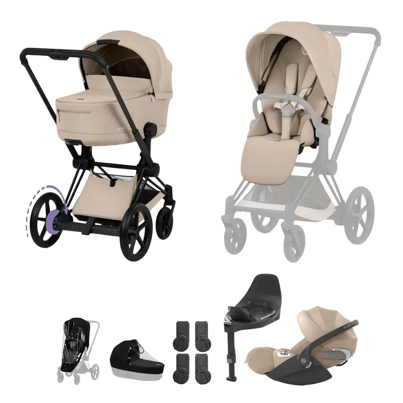 Cybex Epriam Ultimate Bundle - Comfort Collection In Cozy Beige 2