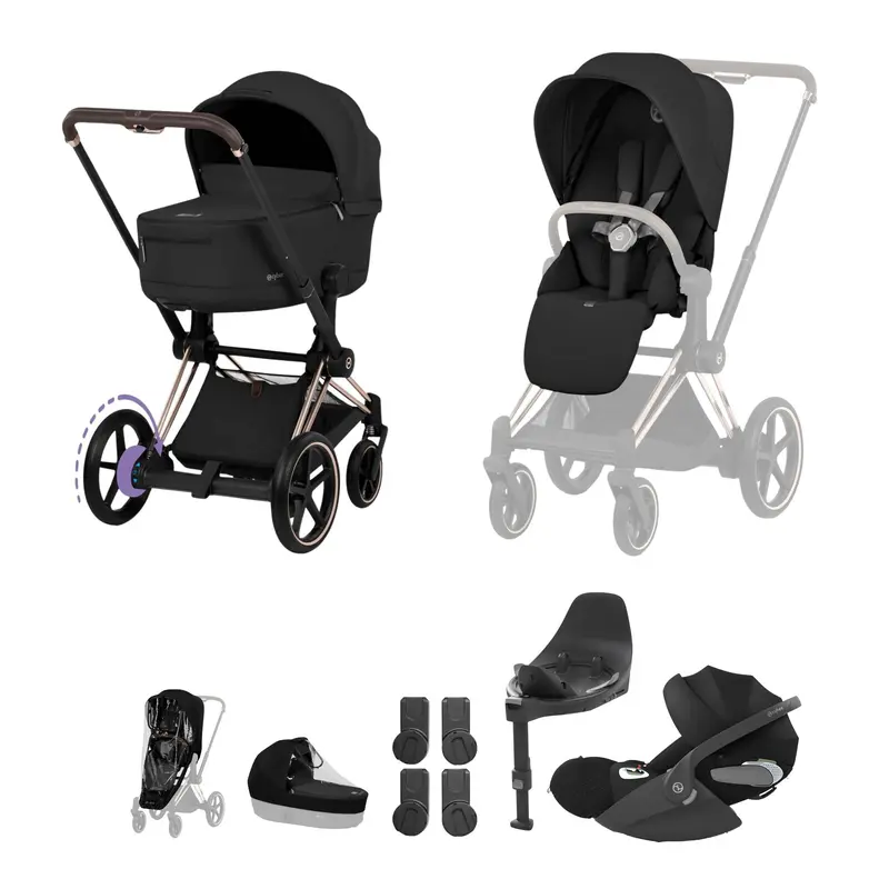 Cybex Epriam Ultimate Bundle - Comfort Collection In Sepia Black 1