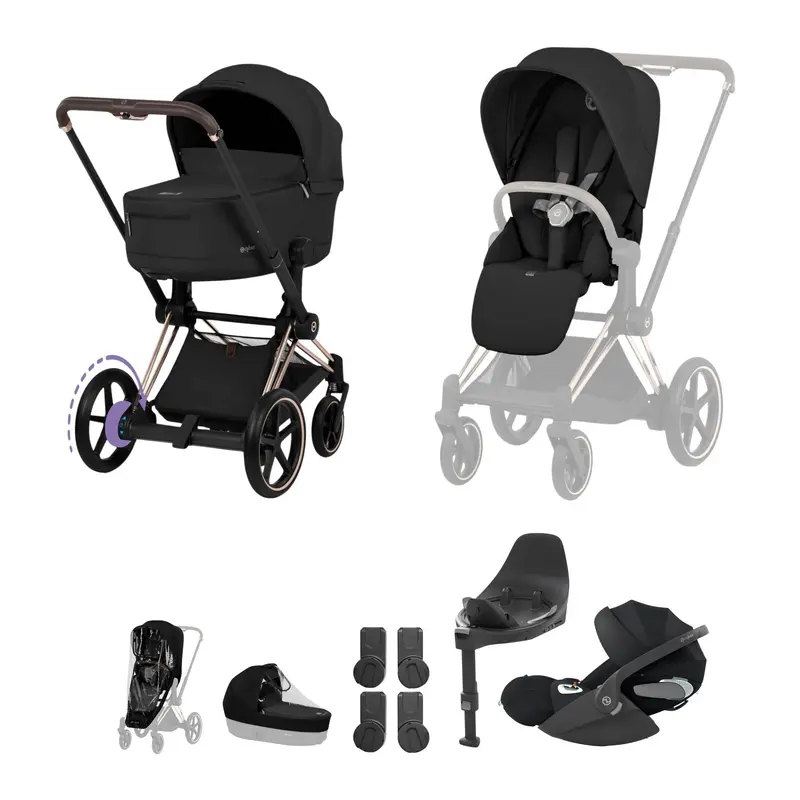 Cybex Epriam Ultimate Bundle - Comfort Collection In Sepia Black 2
