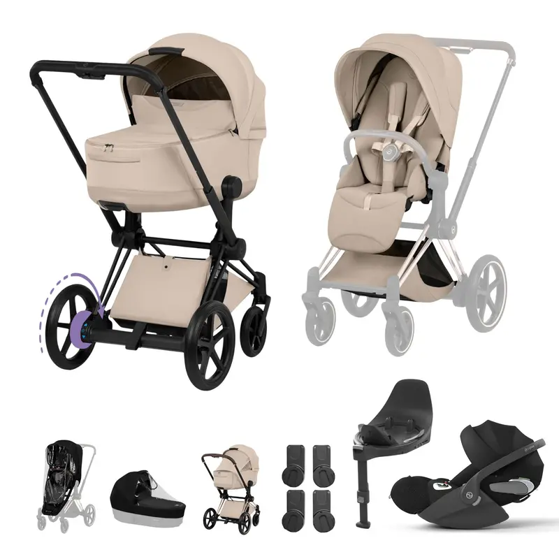Cybex Epriam Ultimate Bundle - Style Collection In Cozy Beige 3