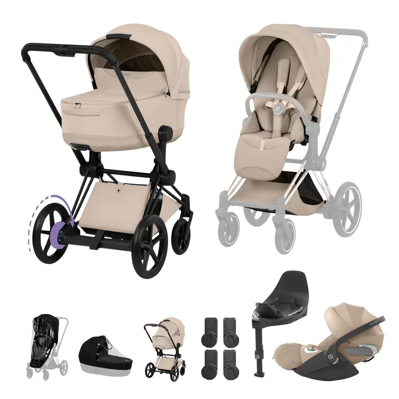 Cybex Epriam Ultimate Bundle - Style Collection In Cozy Beige 4