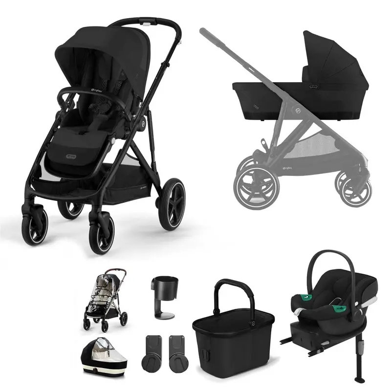 Cybex Gazelle S Comfort Bundle In Black/Moon Black 1