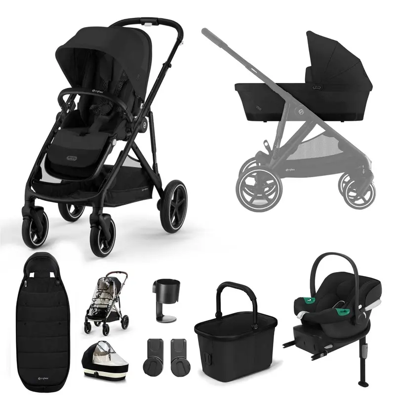 Cybex Gazelle S Comfort Bundle In Black/Moon Black 2