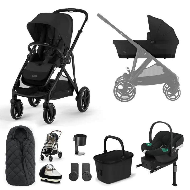 Cybex Gazelle S Comfort Bundle In Black/Moon Black 3