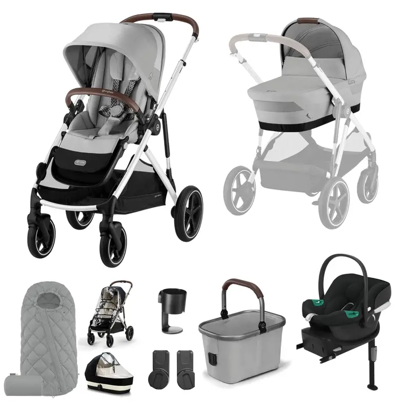 Cybex Gazelle S Comfort Bundle In Silver/Stone Grey 1