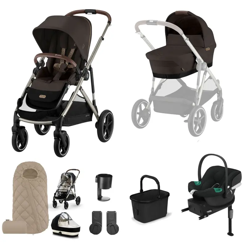 Cybex Gazelle S Comfort Bundle In Taupe/Chocolate Brown 1