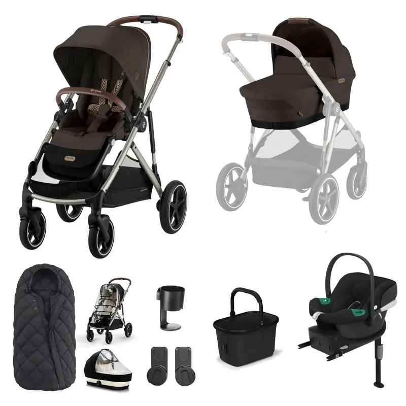Cybex Gazelle S Comfort Bundle In Taupe/Chocolate Brown 2