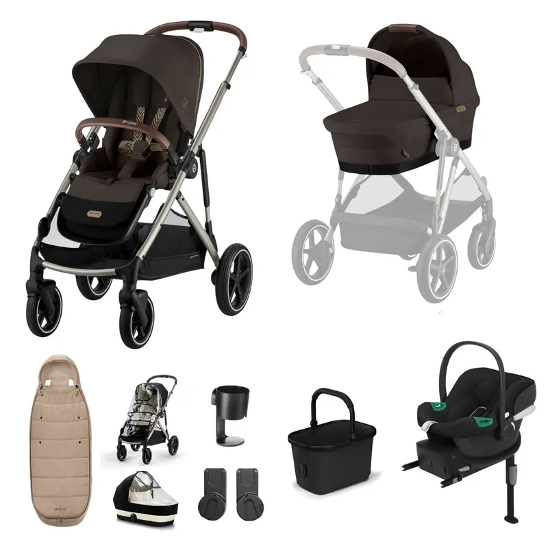 Cybex Gazelle S Comfort Bundle In Taupe/Chocolate Brown 3