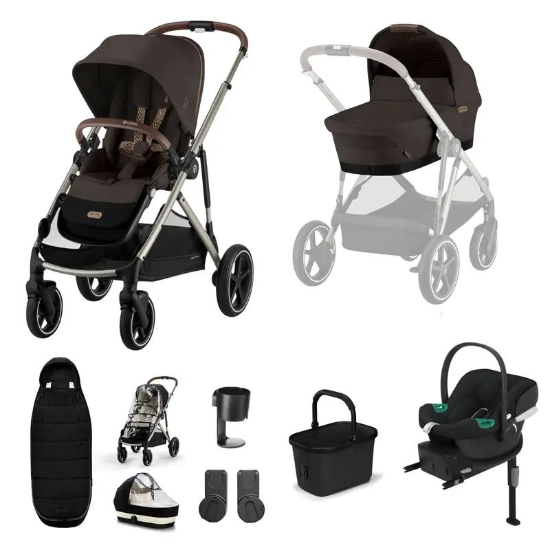 Cybex Gazelle S Comfort Bundle In Taupe/Chocolate Brown 4