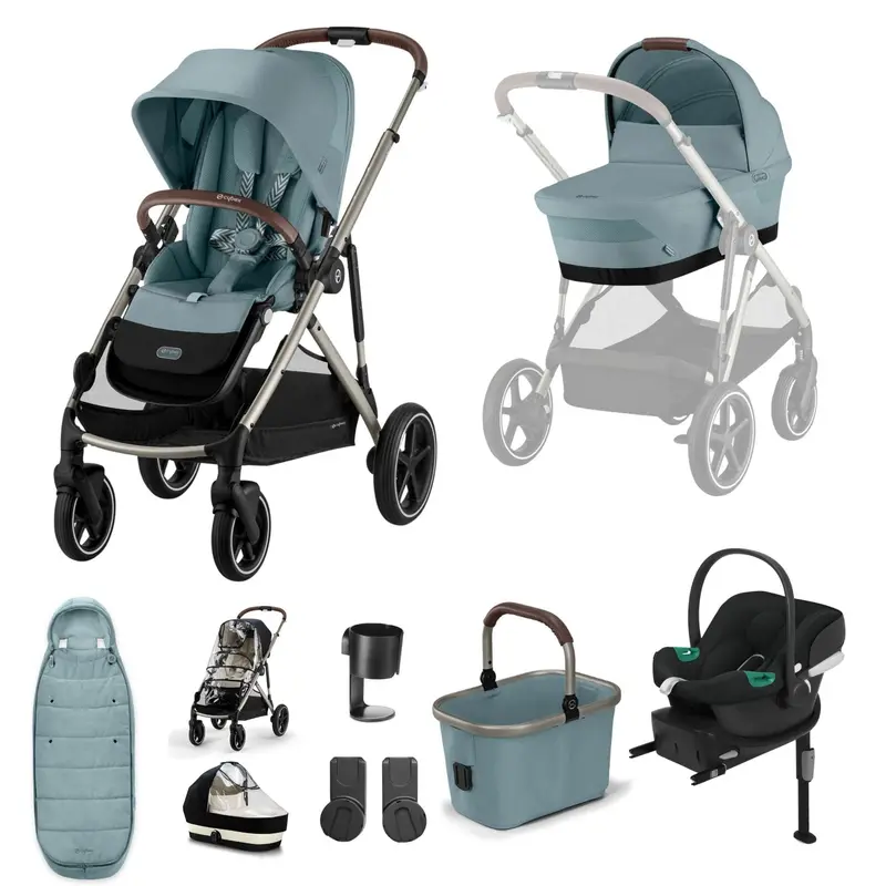 Cybex Gazelle S Comfort Bundle In Taupe/Stormy Blue 2