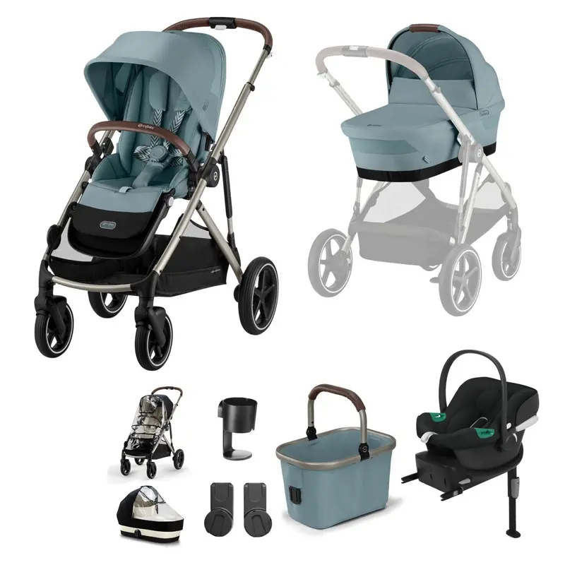 Cybex Gazelle S Comfort Bundle In Taupe/Stormy Blue 3