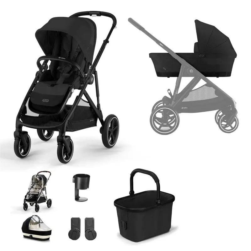 Cybex Gazelle S Essential Bundle In Black/Moon Black 1