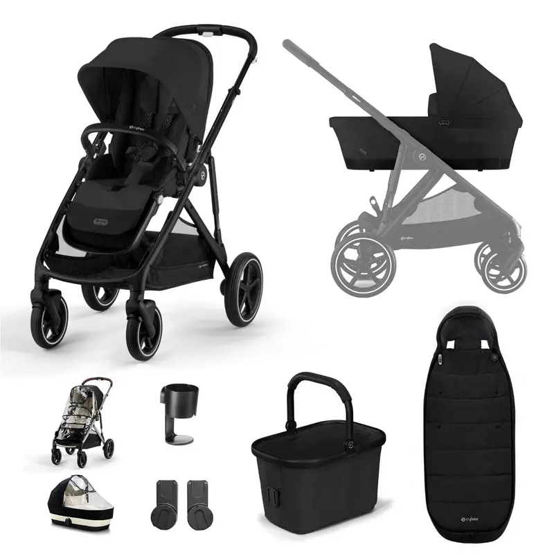 Cybex Gazelle S Essential Bundle In Black/Moon Black 2