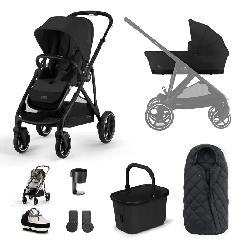 Cybex Gazelle S Essential Bundle In Black/Moon Black 3