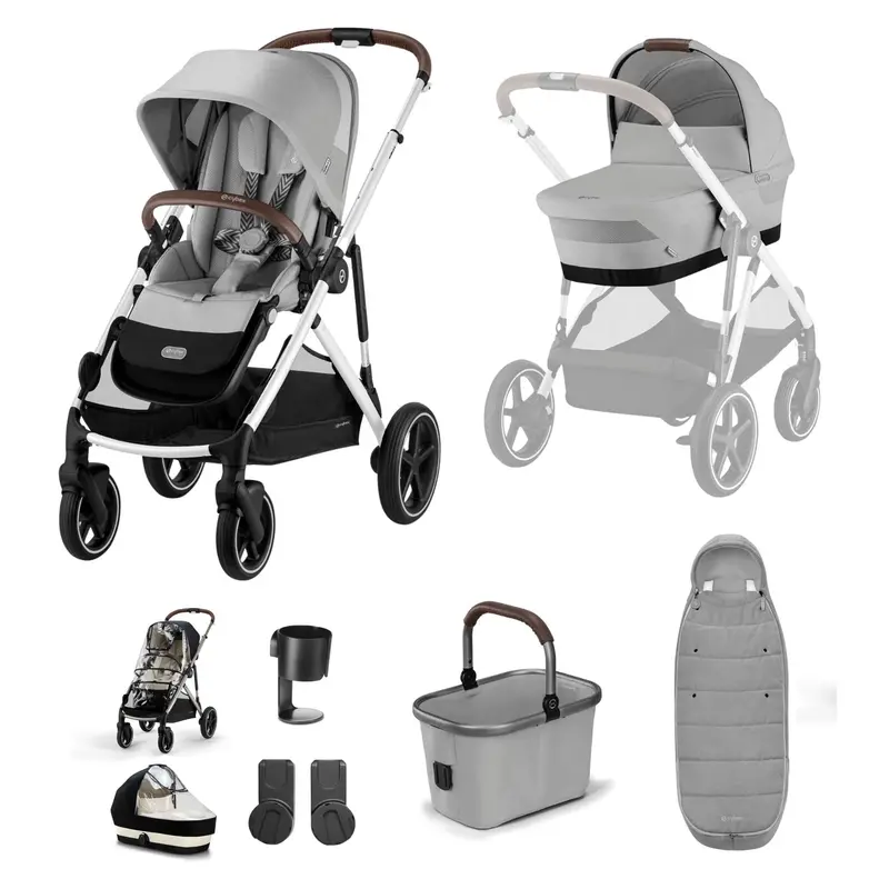 Cybex Gazelle S Essential Bundle In Silver/Stone Grey 2