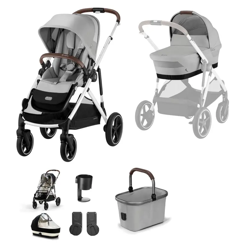 Cybex Gazelle S Essential Bundle In Silver/Stone Grey 3