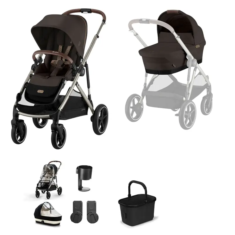 Cybex Gazelle S Essential Bundle In Taupe/Chocolate Brown 5