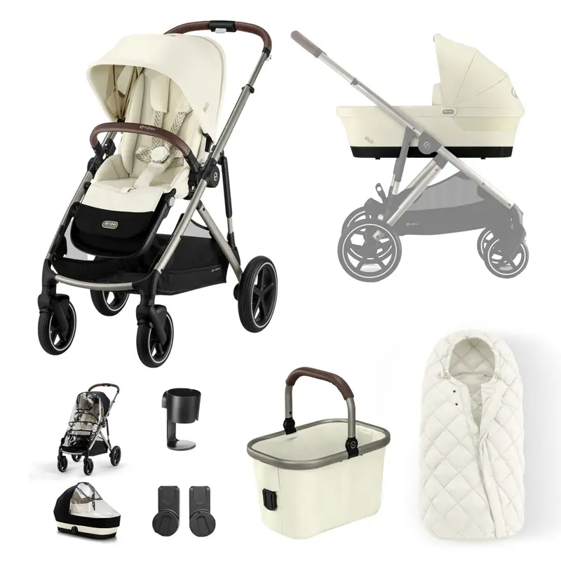 Cybex Gazelle S Essential Bundle In Taupe/Seashell Beige 1
