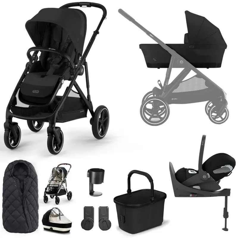 Cybex Gazelle S Luxury Bundle In Black/Moon Black 4