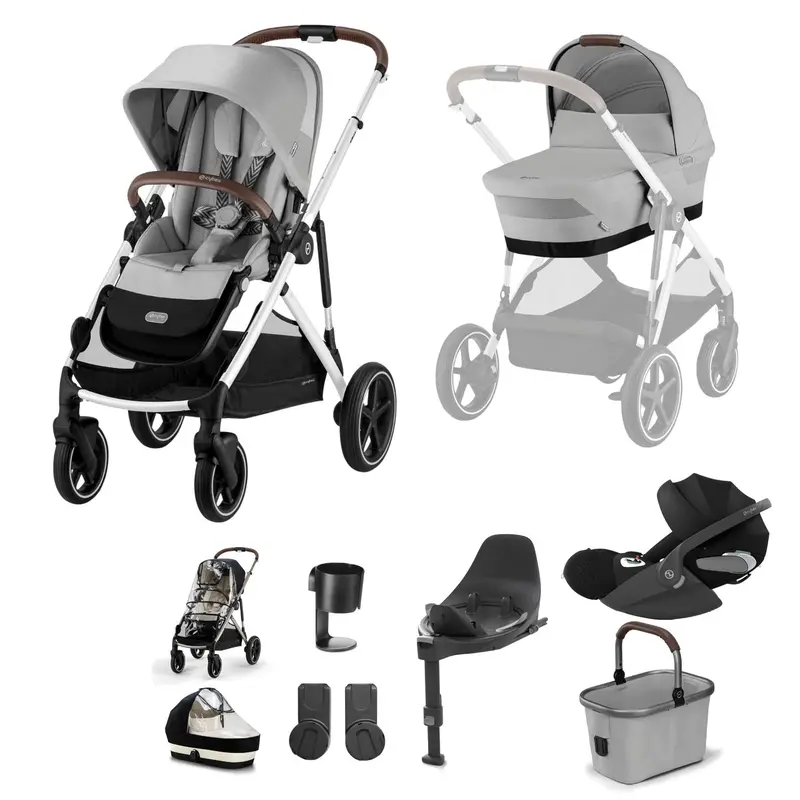 Cybex Gazelle S Luxury Bundle In Silver/Stone Grey 6