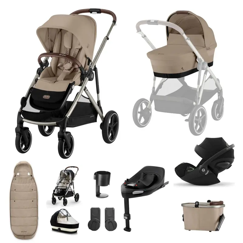 Cybex Gazelle S Luxury Bundle In Taupe/Almond Beige 1