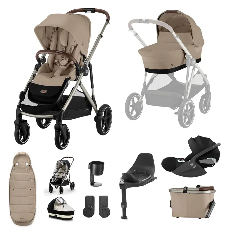 Cybex Gazelle S Luxury Bundle In Taupe/Almond Beige 2