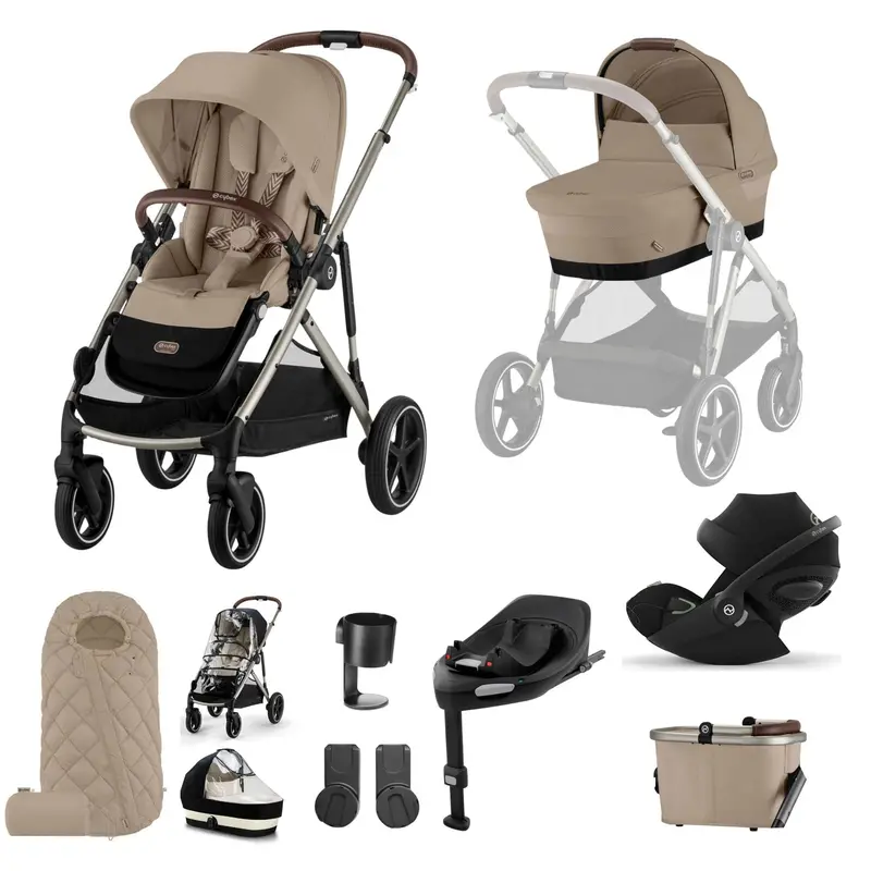 Cybex Gazelle S Luxury Bundle In Taupe/Almond Beige 3